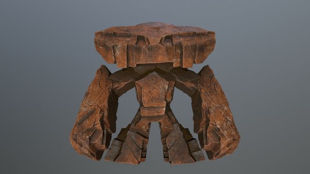 Rock Monster 3D Модель .c4d .max .obj .3ds .fbx .stl .blend 