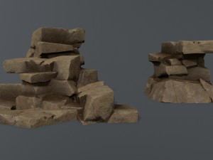 Desert rocks Modello 3D
