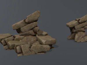 Desert rocks 3D Model