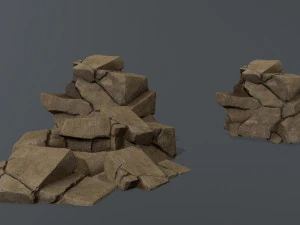 Desert rocks 3D Model