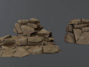Desert rocks Modello 3D