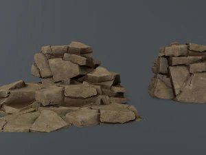 Desert rocks 3D Model