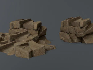 Desert rocks 3D Model