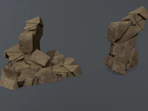 Desert rocks 3D Model