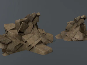 Desert rocks 3D Model