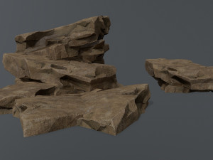 Desert rocks Modello 3D
