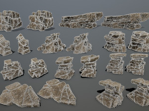 Desert rocks Modello 3D