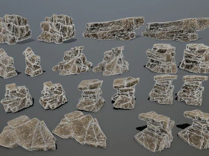 Desert rocks 3D Model