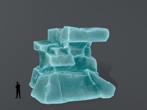Ice rocks 3D Модель