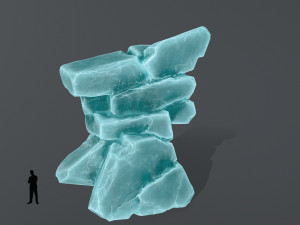 Ice rocks 3D Модель