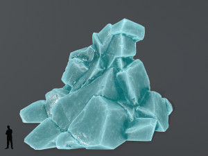 Ice rocks 3D Модель