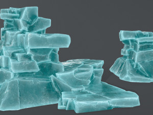 Ice rocks 3D Модель