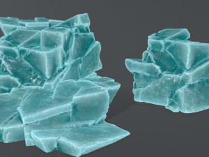 Ice rocks 3D Модель