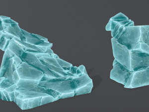 Ice rocks 3D Модель