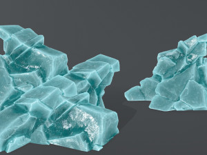 Ice rocks 3D Модель