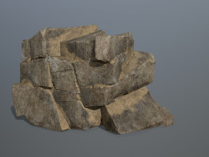 Desert rock set Modèle 3D