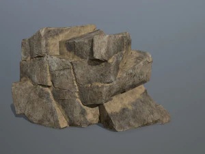 Desert rock set 3D Model