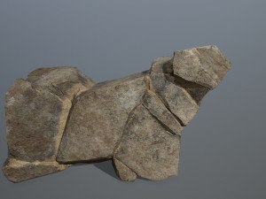 Desert rock set Modèle 3D