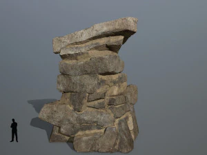 Desert rock set 3D Model