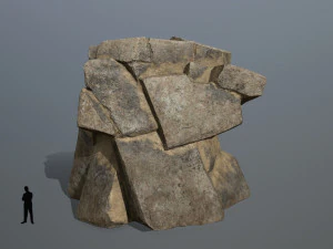 Desert rock set 3D Model