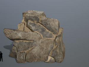 Desert rock set Modèle 3D