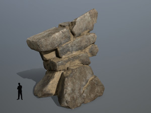 Desert rock set Modèle 3D