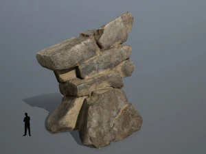 Desert rock set 3D Model