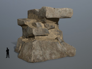 Desert rock set Modèle 3D