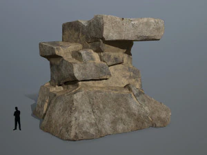Desert rock set 3D Model