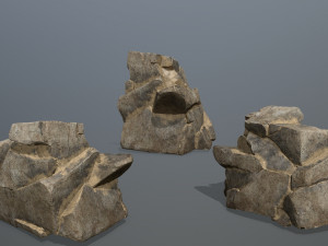 Desert rock set Modèle 3D