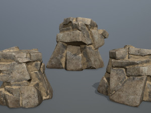 Desert rock set Modèle 3D