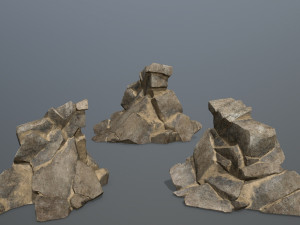 Desert rock set Modèle 3D