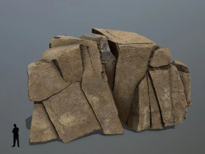 Desert rocks 3D Model