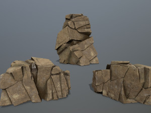 Desert rocks 3D Model