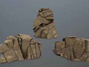 Desert rocks 3D Model