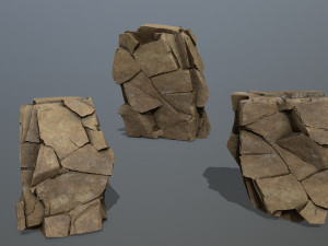 Desert rocks 3D Model