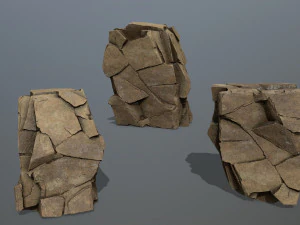 Desert rocks 3D Model
