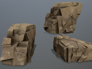 Desert rocks 3D Model