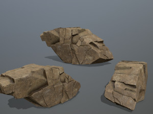 Desert rocks 3D Model