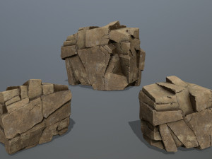 Desert rocks 3D Model