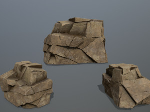 Desert rocks 3D Model