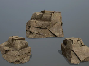 Desert rocks 3D Model