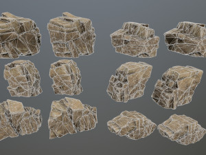 Desert rocks 3D Model