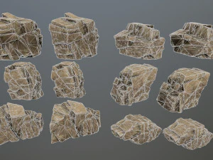 Desert rocks 3D Model