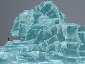 Buz kayaları 3D Model