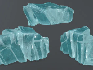 Ice rocks 3D Model