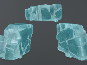 Ice rocks 3D Модель