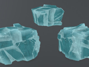 Ice rocks 3D Модель