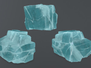Ice rocks 3D Модель