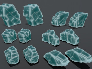 Ice rocks Modelo 3D